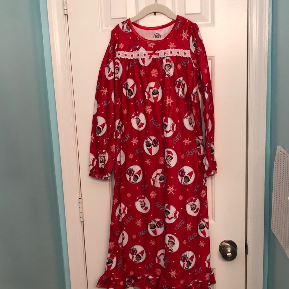 Elf on the Shelf flannel nightgown